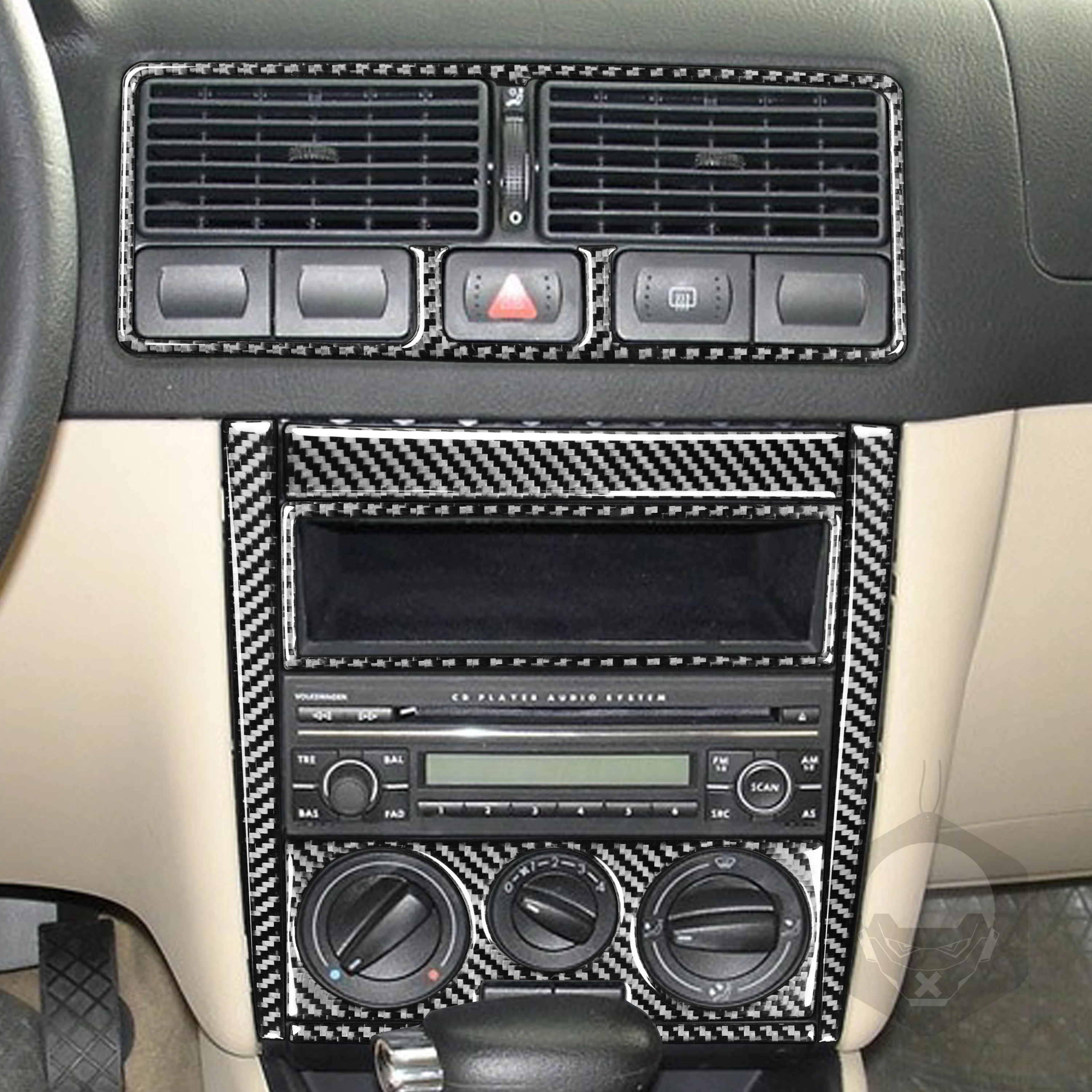 Аксессуары для Golf 4 Jetta Bora MK4 R32 GTI 1999 2000 2001 2002 2003 2004 карбоновое волокно внутренняя
