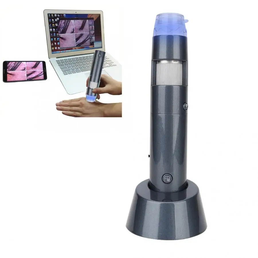 Беспроводной WI-FI кожи волос прибор для исследования волосистой части головы