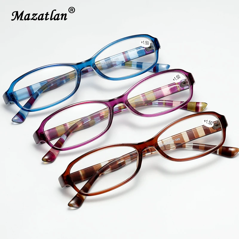Прямоугольные очки для чтения Брендовые мужские и женские в полоску Пресбиопия