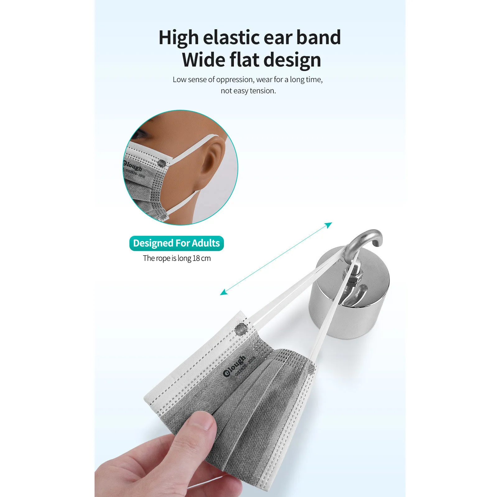 Маски одноразовые противопылевые для взрослых дышащие серые 5 слоев с фильтром 10