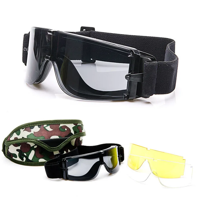 2019 X800 tactical goggles Anti-impact protective mirror sports CS military equipment Outdoor riding sunglasses | Спорт и