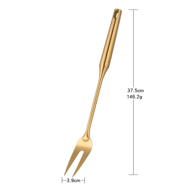 1 шт. Нержавеющая сталь Пособия по кулинарии Инструменты Набор золото половник ложка щелевой Лопата лопатка, Кулинария кухонная утварь шпатель фильтр серверного - Цвет: 1pc