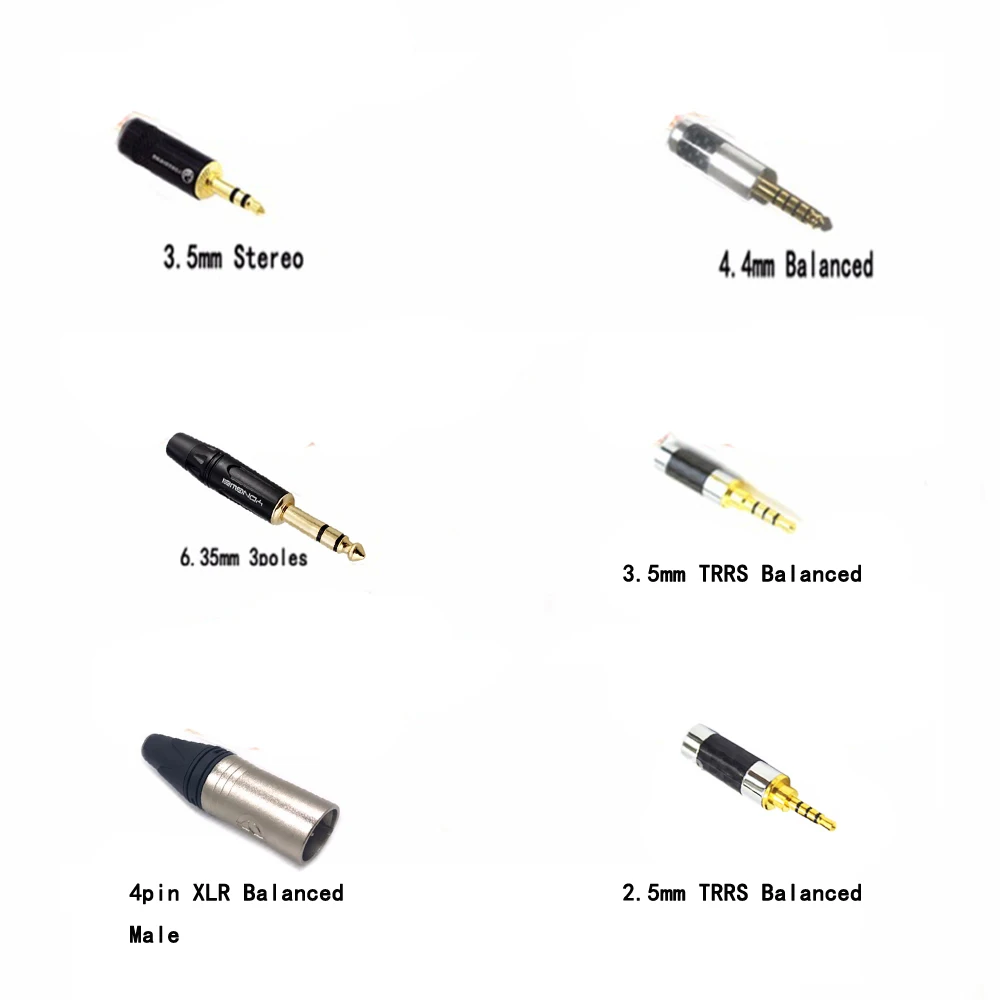 TOP-HiFi High Quality 2.5/3.5/4.4mm 4pin XLR Balanced 152 Core Earphone Headphone Upgrade Cable For Mr Speakers Ether Alpha Dog enlarge