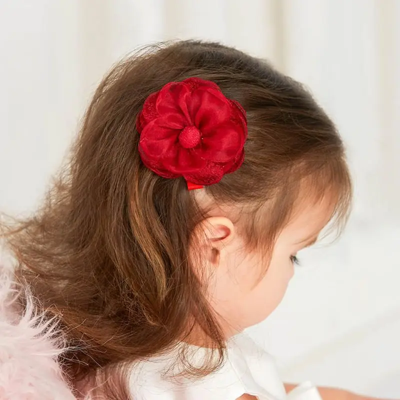 

10pcs Kids Girl Handmade Flowers Hairpin Child Hair Clips Baby Barrette Headwear New Dropship
