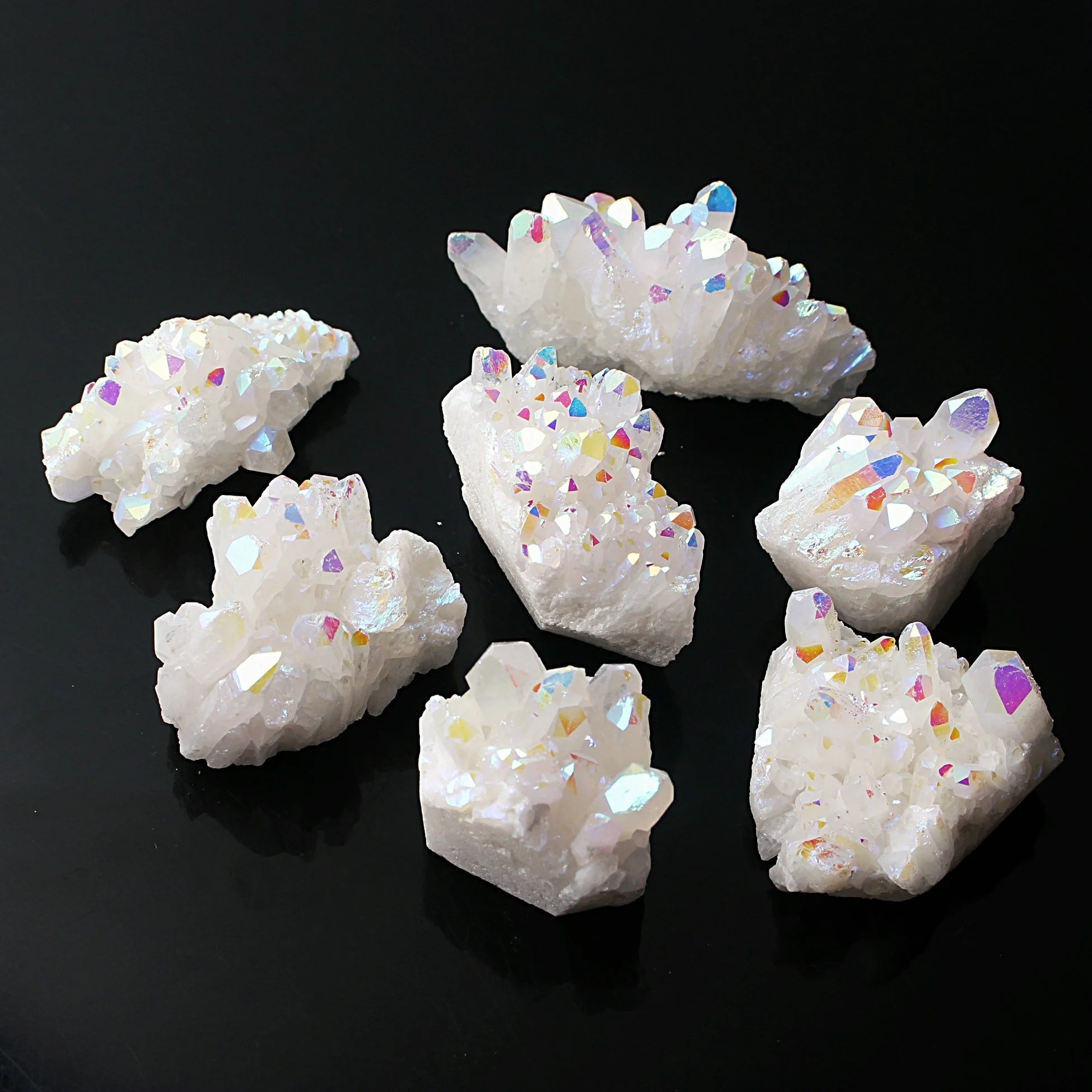 1 шт. натуральный Магнитный кластер гальванизированный цветовой точечный