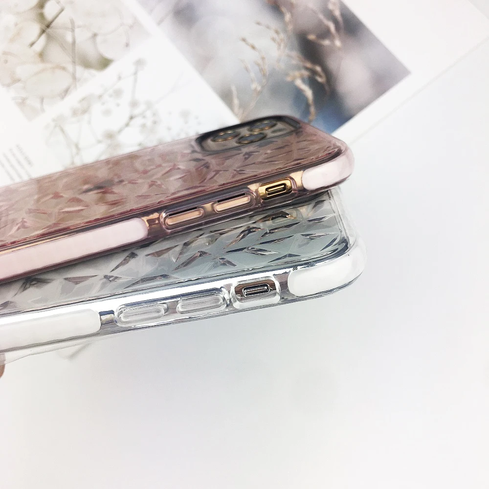 3D Алмазный Узор мобильный чехол для телефона iPhone 1111Pro Max X XR XS 6S 7 8 Plus Мягкий ТПУ