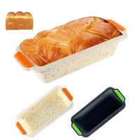rectangle non stick bread loaf toast silicone baking pan tray mold diy bakeware