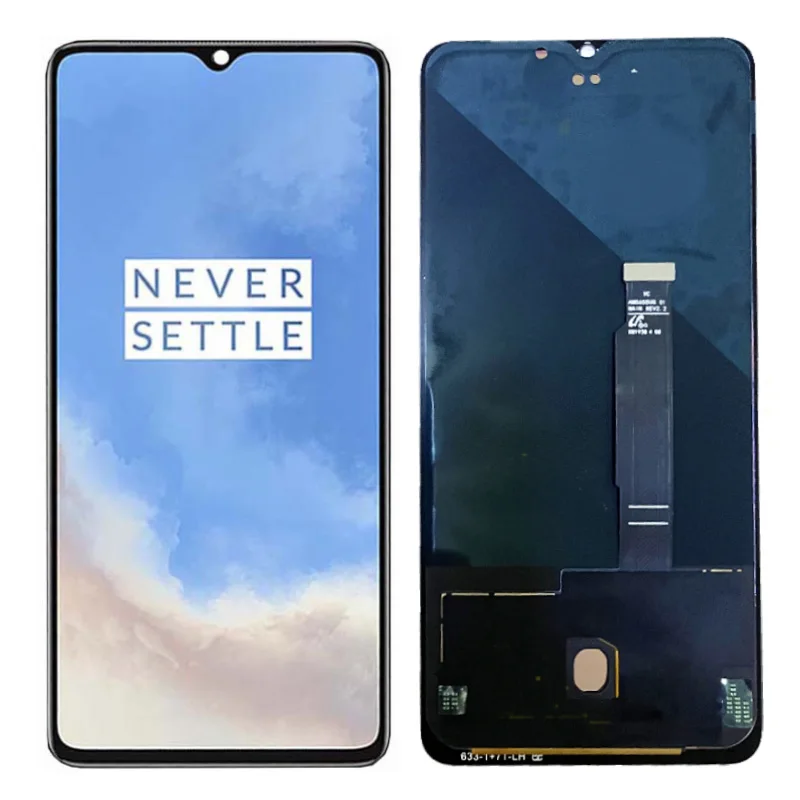 Repuesto para pantalla LCD de OnePlus 7T, montaje de pantalla t&aacute;ctil, color negro, Original, AMOLED 1 + 7T, piezas de reparaci&oacute;n de pantalla completa, OEM-1