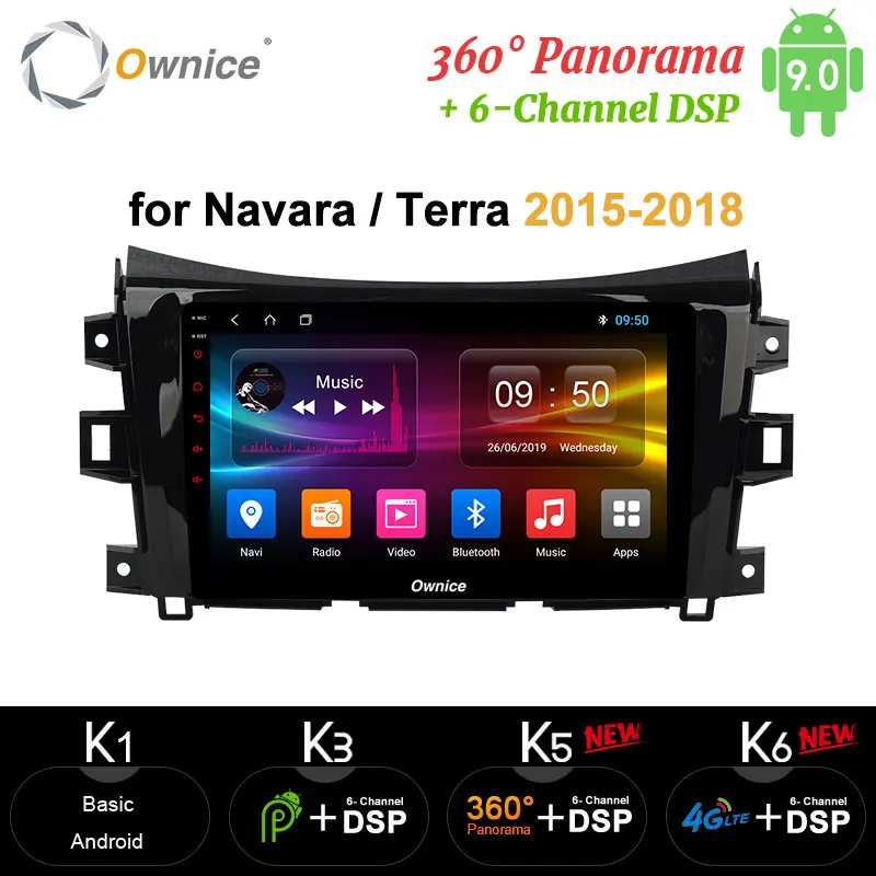 Ownice carplay Android 9 0 360 Панорамное автомобильное радио 2Din GPS DSP панорама 4G LTE для Nissan NP300