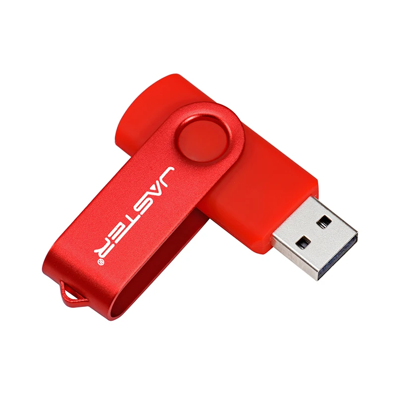 Красный JASTER новые USB флэш-накопители поворотный внешний Флешка 64 ГБ 32 ГБ 16 ГБ 8 ГБ 4 ГБ карта памяти usb необычный флеш-накопитель - Цвет: Красный
