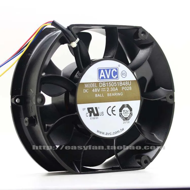 

Brand new original AVC DB15051B48U 150mm round 48V dual ball bearing telecom power fan 150x51mm cooling fan cooler