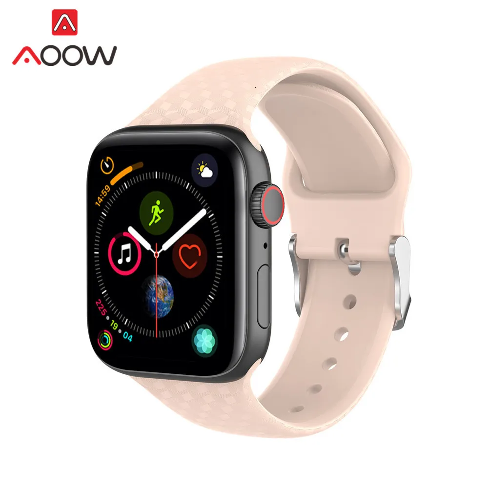 Цветной силиконовый ремешок для часов iWatch Apple Watch 1 2 3 4 40 мм 44 мм 38 мм 42 мм для мужчин и женщин спортивный ремешок для мужчин