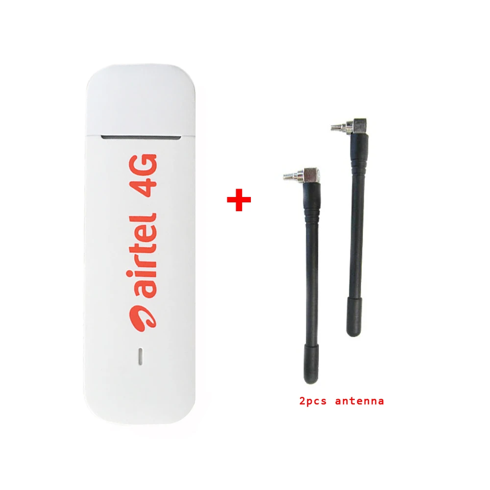 Unlocked Huawei E3372 E3372h-607 + 2pcs Antenna 4G LTE 150Mbps USB Modem 4G LTE USB Dongle USB Stick