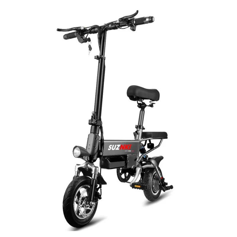 10 дюймовый электрический велосипед портативный складной мини для взрослых