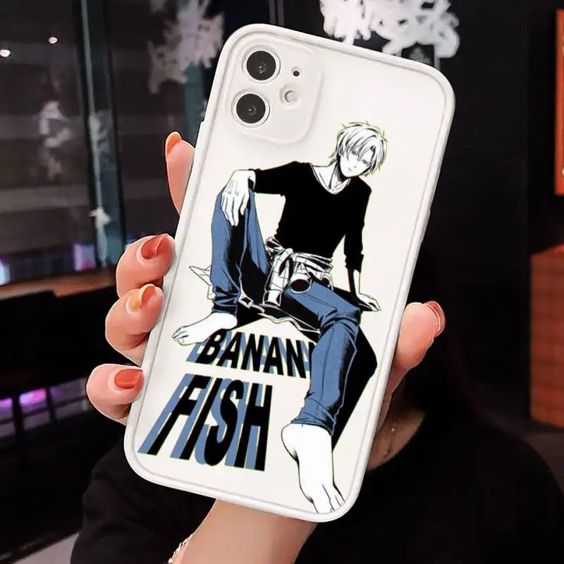 

Anime Banana Fish Phone Cases Matte transparent For White iPhone 12 Mini 11 Pro XR XS Max 7 8 Plus X Back Cover