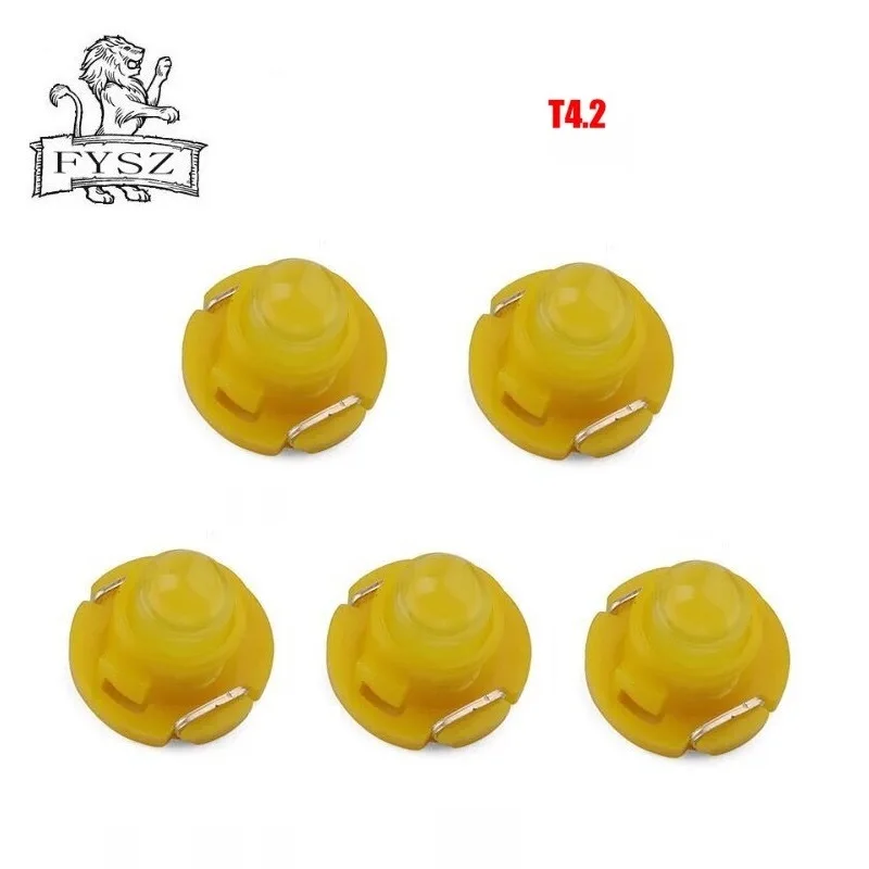 5 шт. T4.2 светодиодный автомобиль кондиционирование воздуха лампочка для