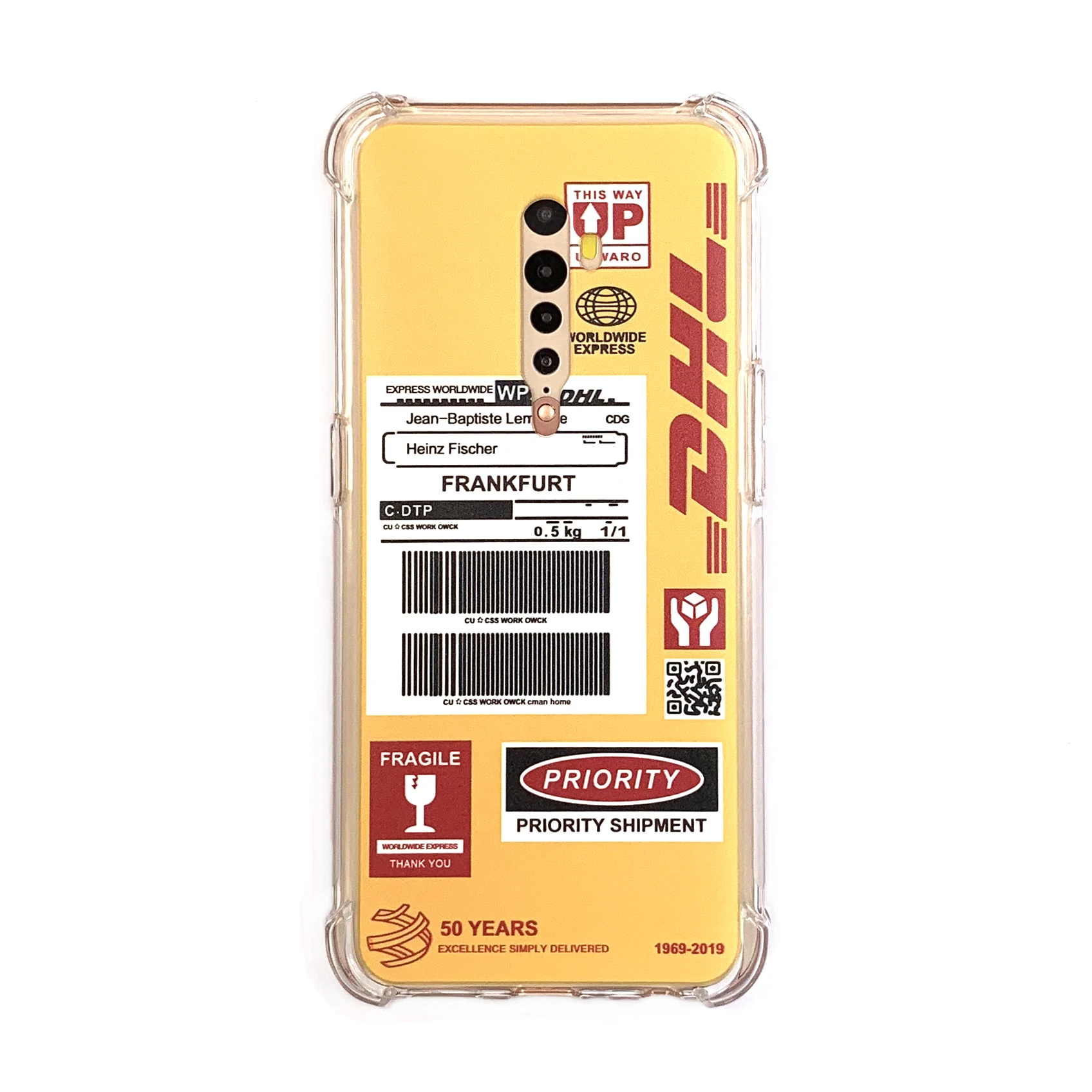 Easybyz для OPPO Reno 2 DHL TPU Прозрачный Ультра тонкий противоударный чехол телефона