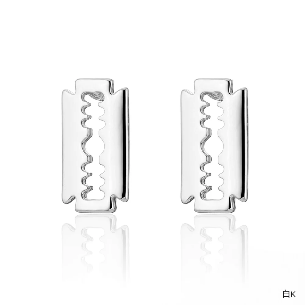 Серьги гвоздики золотистые/розовые/золотистые/Серебристые в стиле панк