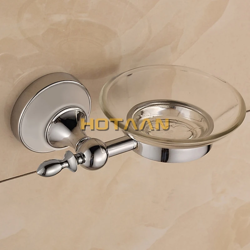

Bathroom Soap Dish Storage Holder Wall Mounted Chrome Plated Soap Holder Box Soap Basket Bathroom Accessories 17895-C