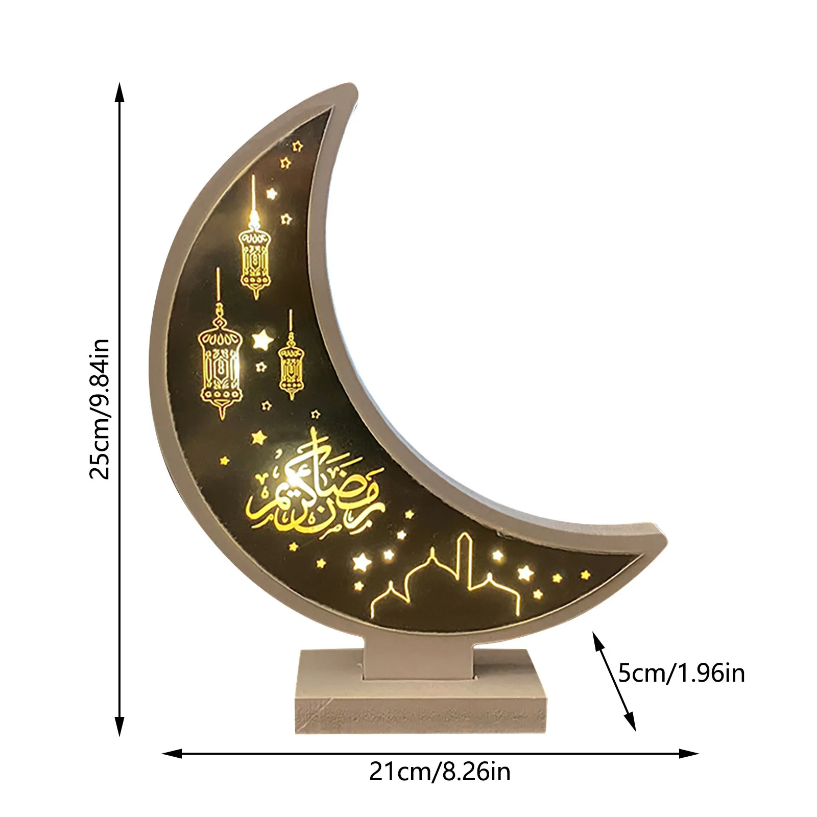 

Moon Lamp RAMADAN Handicraft Decoration Eid Eid Mubarak Wooden Gifts decoracin de habitacin