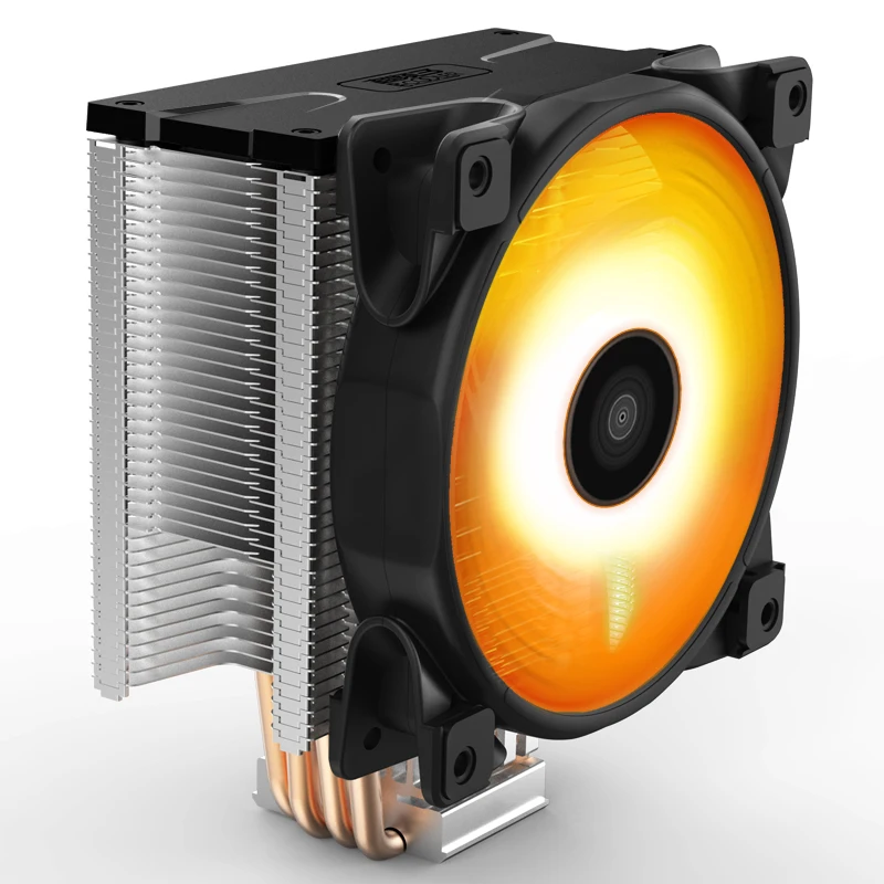 Pccooler RGB кулер для процессора AMD/AM4/INTEL1150 1151, PWM 4PIN 120 мм/12 см вентилятор охлаждения с 4 медными тепловыми трубками