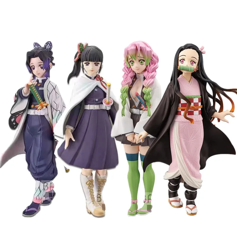 

Anime Demon Slayer Kimetsu No Yaiba Figure Kamado Nezuko Kanroji Mitsuri Sanemi Kochou Shinobu Figurine pvc model Toys for kids