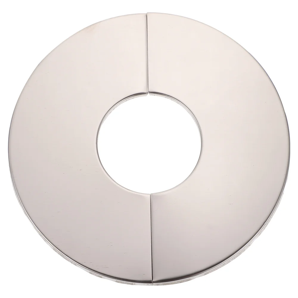 

2pcs Stainless Steel Pipe Covers Chic Pipeline Hole Covers Wall Hole Decor Cover