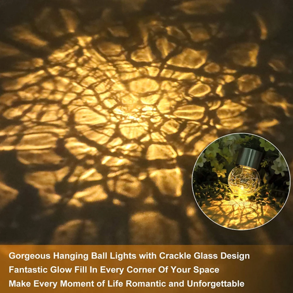 

12 Pack Hanging Solar Lights Multi-Color Changing Hanging Ball Lights Waterproof Outdoor Solar Lanterns for Garden Patio Lawn