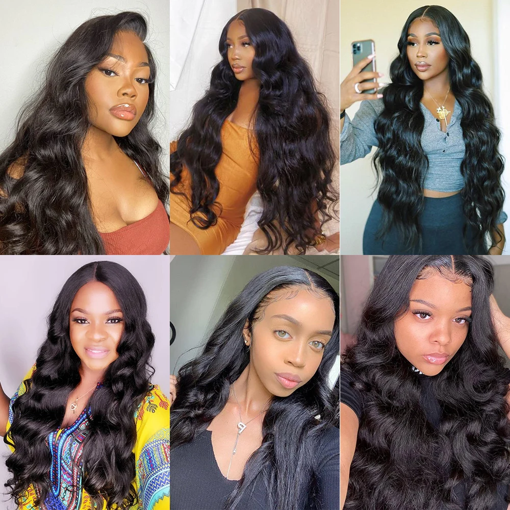 

Luvin Hair Long Lace Wigs Body Wave Front Human Hair Wigs For Women Pre Pluck 13x4 Front Wig Lace Glueless Lace Wig Remy 30inch