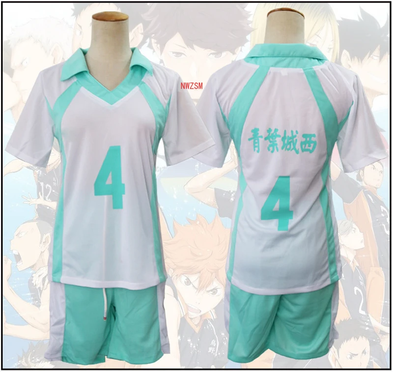 

Anime Haikyuu!! Aoba Johsai VBC High School Cosplay Oikawa Tooru Volley ball Club Jersey Cosplay Costume Uniform Sportwear