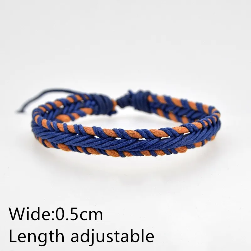 Браслеты синего цвета для женщин и мужчин регулируемые модные украшения подарки