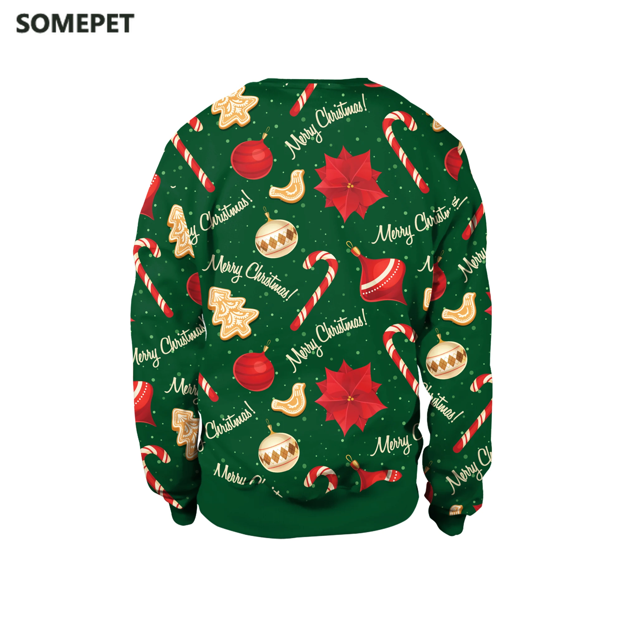 christmas sweater funny cute novely xmas print green jumper casual holiday family party pullover gifts women men sweatshirts free global shipping