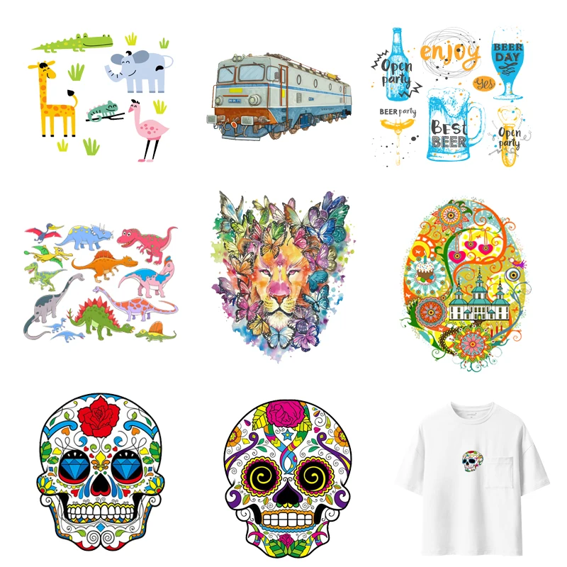 

Iron-on Transfers for Clothing Patches Clorhing Stickers Stripe Dress Diy Fashion Patch Fusible Appliques Vinyle Thermocollant A