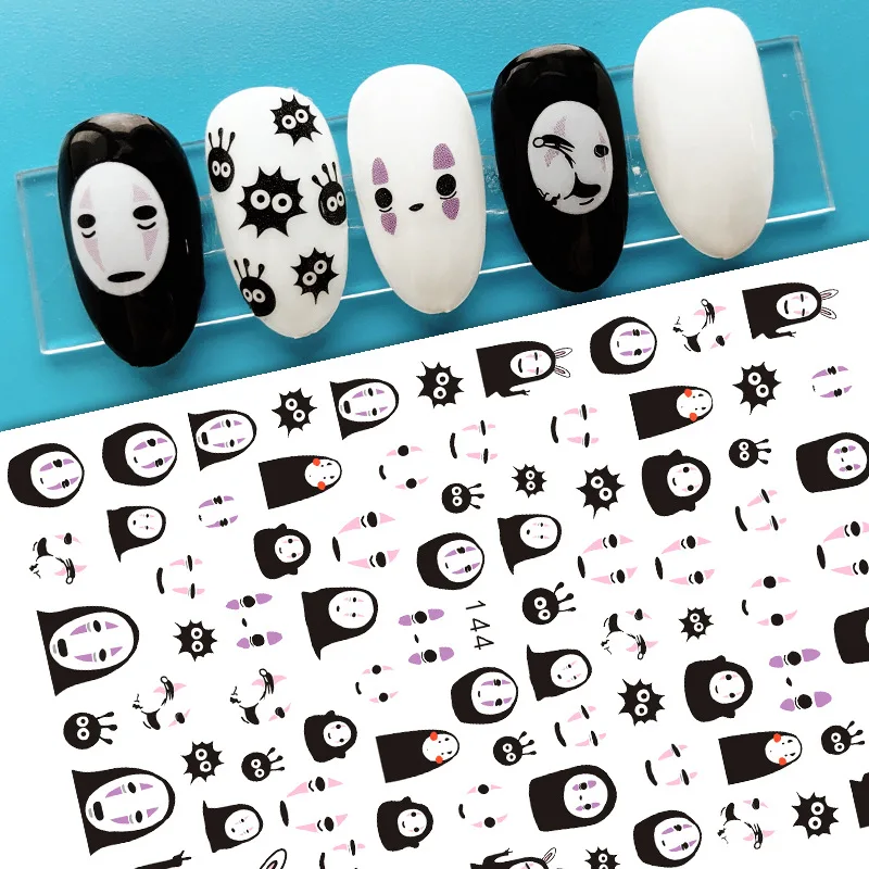 

3D Flower Nail Stickers Women Face Sketch Abstract Butterfly Image Sexy Girl Nail Art Decor Sliders Manicure Stickers for Nails