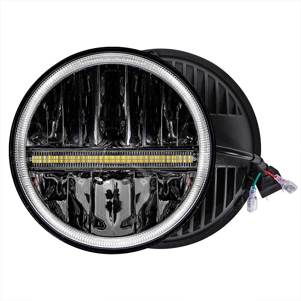 

VODOOL Car Waterproof Headlight for Jeep Wrangler Automobile LED Headlamp Refit Light Auto Lamp Bulb Replacement Accessory