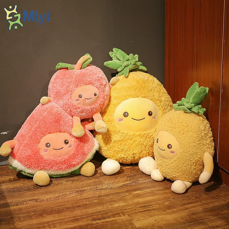

Cute Fruit Plush Toy Creative Cherry Watermelon Pineapple Stuffed Dolls Car Home Sofa Pillow/Cushion Children Photography Props