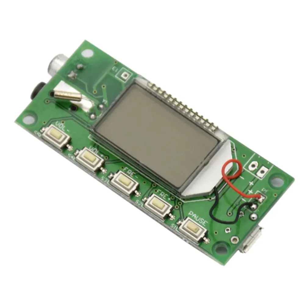 Модуль fm передатчика Dsp Pll 87 108 МГц стерео Цифровая беспроводная микрофонная плата