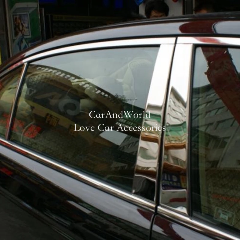 

Нержавеющая сталь для Toyota Camry 2006-2012-2018-2021, центральный столб, крышка автомобиля, отделка окна, средняя колонна, декоративные аксессуары