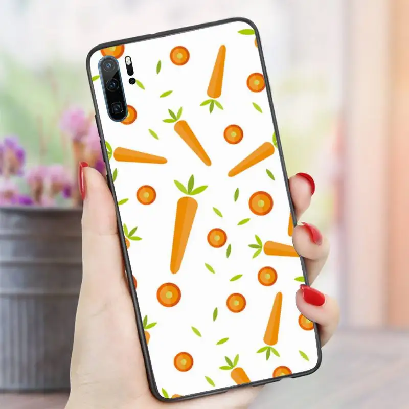 

Cartoon carrot food Phone Case For Huawei honor Mate P 10 20 30 40 i 9 8 pro x Lite smart 2019 nova 5t