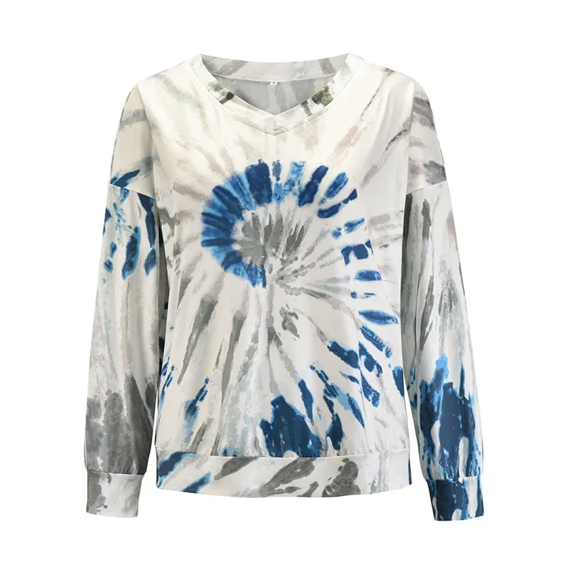 

Women Autumn Winter Hit Color Print Fashion Loose Casual Sweatshirt Female High Street Brand Pullovers Ladies Soft Tops ML984