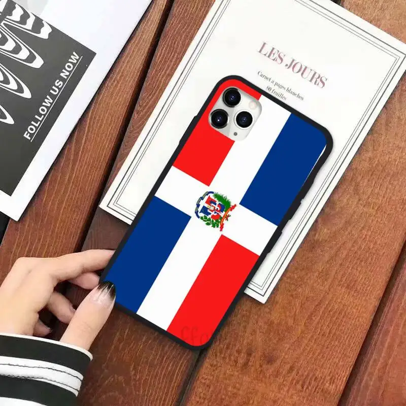 

Dominican Republic Flag carcasa Phone Case for iPhone 11 12 pro XS MAX 8 7 6 6S Plus X 5S SE 2020 XR
