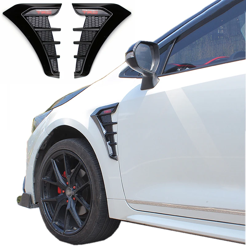 

Side Vent Fender For Toyota LEVIN corolla altis 2019 2020 2021 Air Flow Sticker abs carbon fiber Intake Grille Auto Accessories