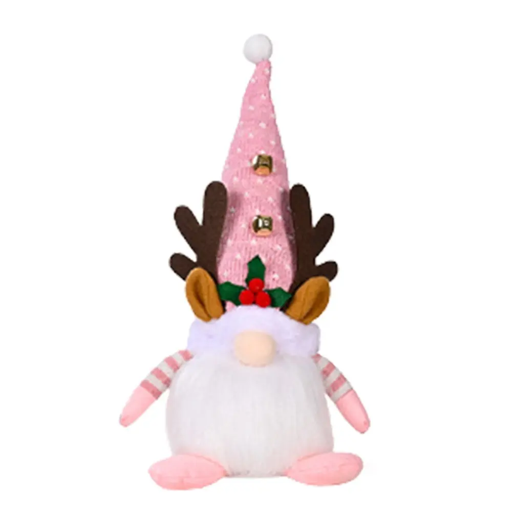 

Christmas Faceless Doll Home Room Luminous Rudolph Doll Decoration Home Christmas Plush Gnome Pendant Decoration