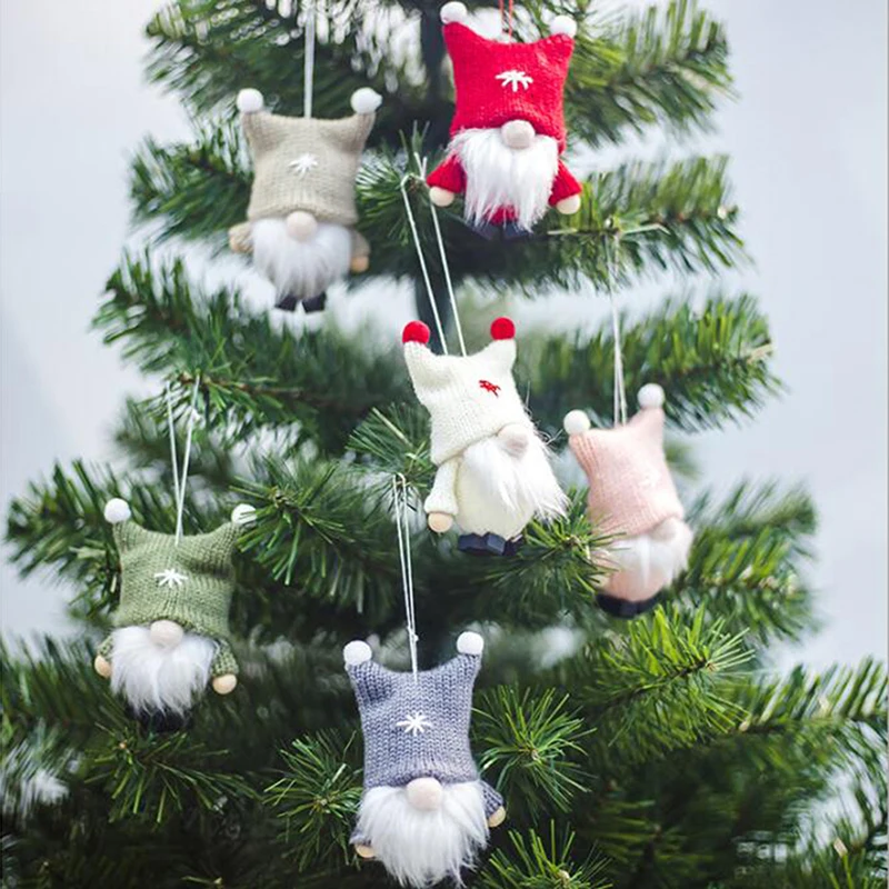 

Christmas Cute Ornaments Silk Plush Hanging Posture Doll Window Cute Decorations For Home Christmas Tree Xmas Gift