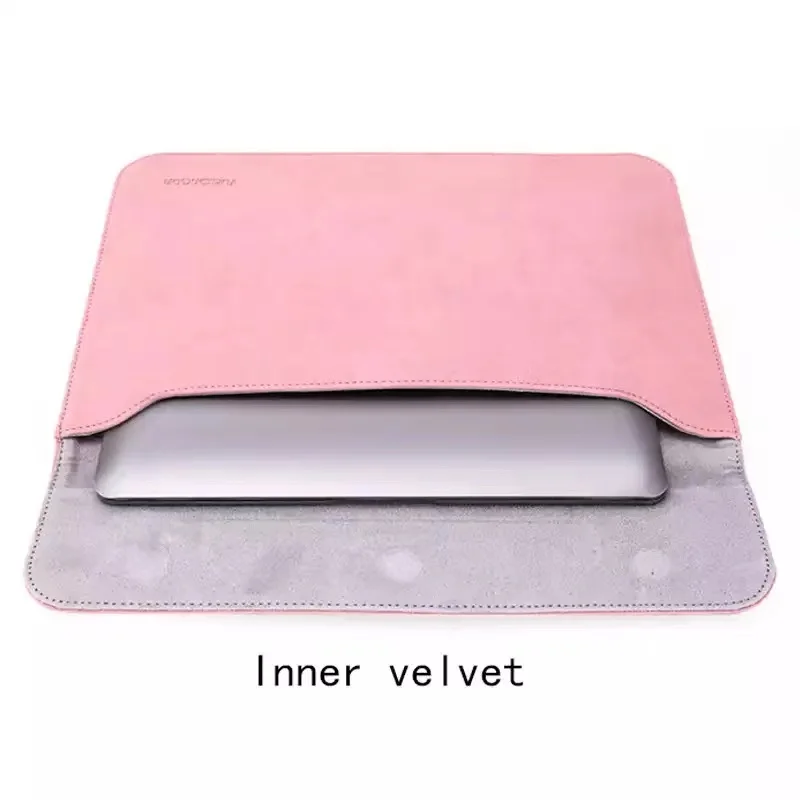 New Ultrathin PU Leather Laptop Bag Notebook Sleeve Cover Case For Macbook Air 11 m1 13 14 Pro 15 Xiaomi Dell HP Men Briefcase |