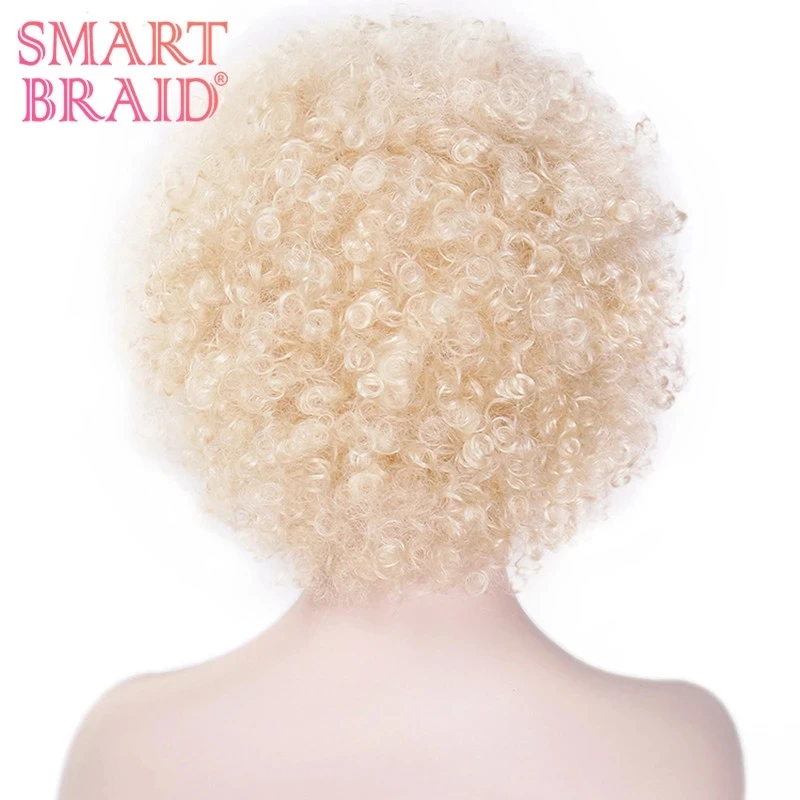 

Smart braid Short Afro Fluffy Wigs with Bangs For Black Women Kinky Curly Synthetic Hair For Party Dance Cosplay Wigs