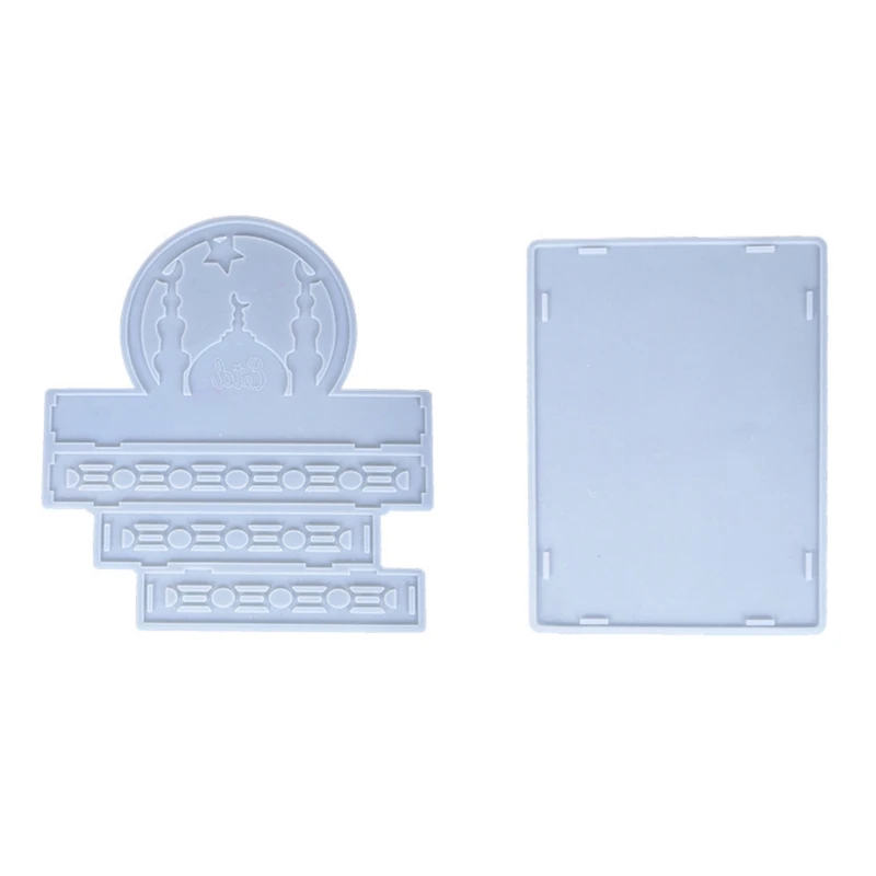 

Christmas Castle Storage Box Epoxy Resin Mold Makeup Cosmetic Display Tray Silicone Mould DIY Crafts Jewelry Holder Mold