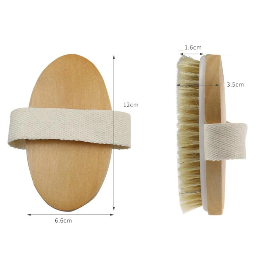 

Bath Body Brush – Natural Bristle Shower Brushes – Improves Blood