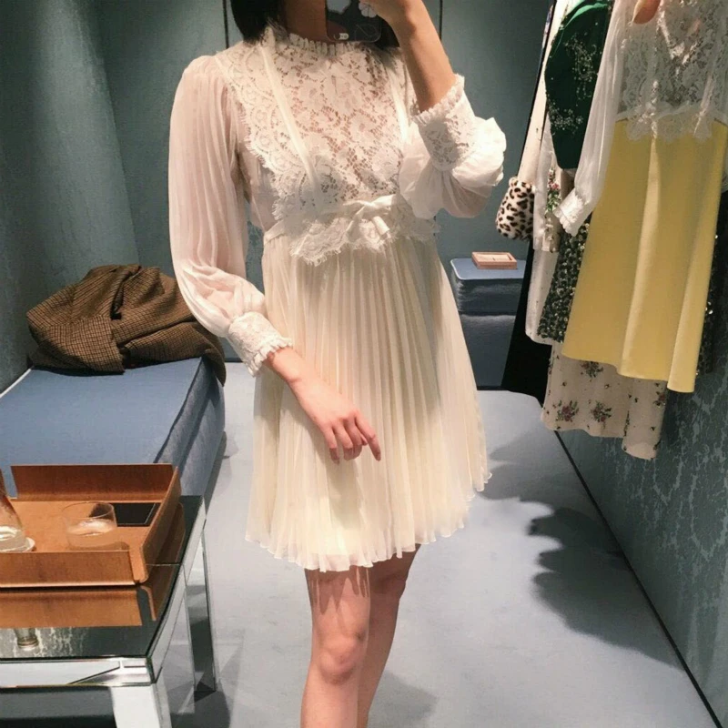 Камиа 2020 летнее платье для женщин с завышенной талией круглым вырезом девочек