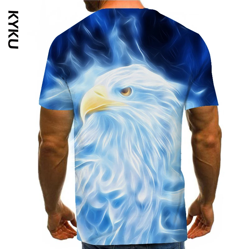 

Men Tshirt 3D Eagle Animal Printed Summer O-neck Daily Casual Funny T Shirt Men Women Kids Harajuku Streetwear Tee Shirt Homme